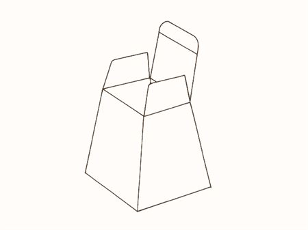 Коробка в форме усеченной пирамиды