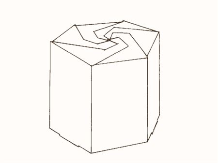 Коробка шестигранная