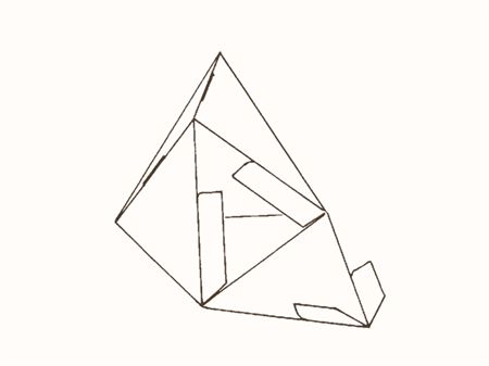 Коробка треугольная дипирамида