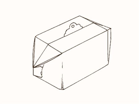 Коробка со склейкой и двумя боковыми замками