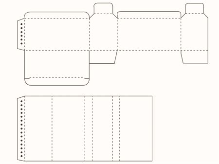 Обечайка шестигранная + выдвижной лоток с клапанами (чертеж развертки)