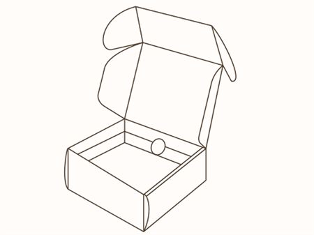 Коробка лоткового типа с усиленным основанием