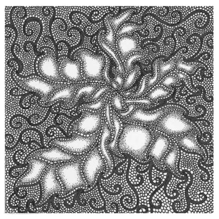 Zentangle - пример - 4