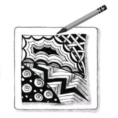 Zentangle с тенью